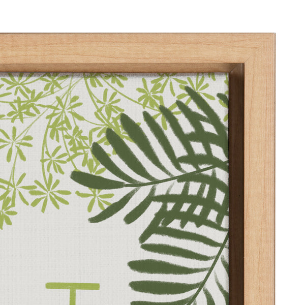 Kate & Laurel Sylvie Plant Lady Framed Canvas By Jenn Van Wyk Of Jenn Pens It All