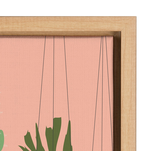 Kate & Laurel Sylvie Plant Lady Framed Canvas By Queenbe Monyei