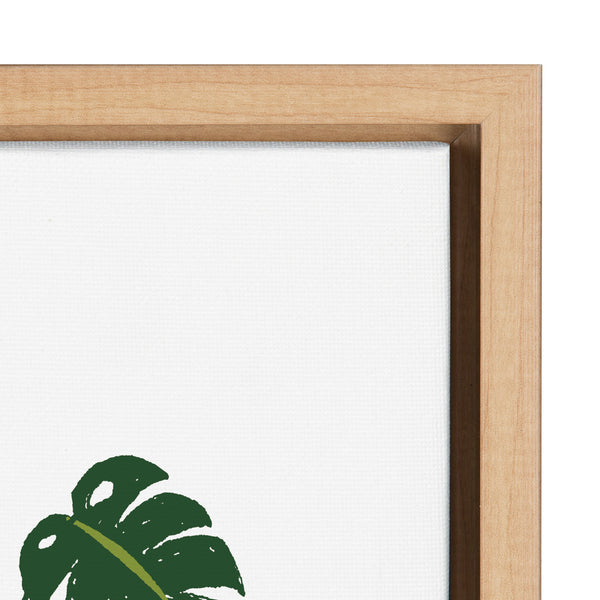 Kate & Laurel Sylvie Plant Play Framed Canvas By Duchess Plum