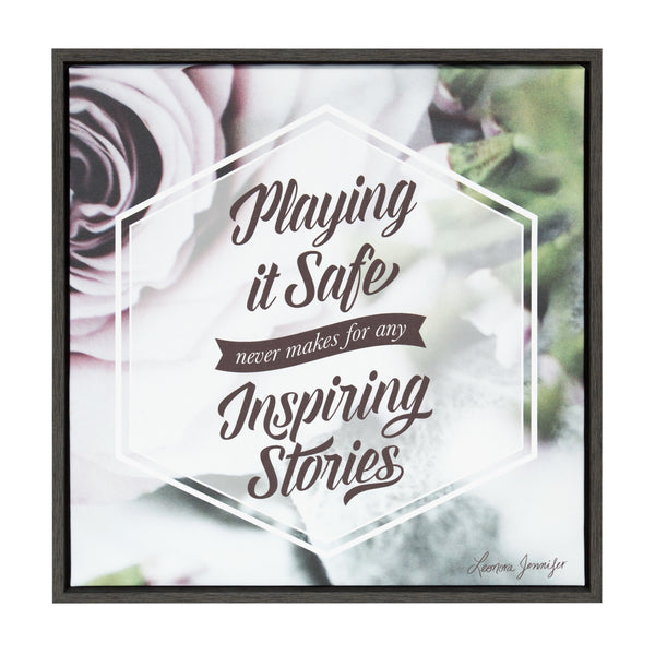 kate & laurel Sylvie Playing Framed Canvas by Leonora Jennifer Benza