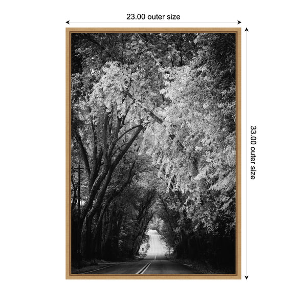 Kate & Laurel Sylvie Pleasant Valley Road Serene Path Framed Canvas By Emiko And Mark Franzen Of F2Images
