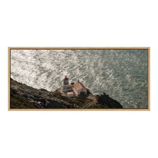 Kate & Laurel Sylvie Point Reyes Lighthouse No 1 Framed Canvas By Crystal Lynn Collins