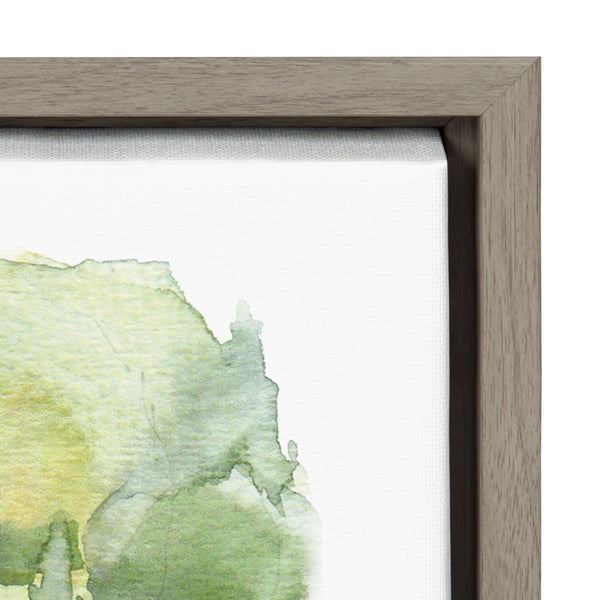 Kate & Laurel Sylvie Pond Landscape Framed Canvas By Patricia Shaw