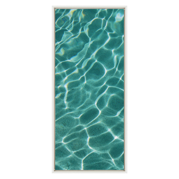 Kate & Laurel Sylvie Pool Days Framed Canvas By Rachel Bolgov