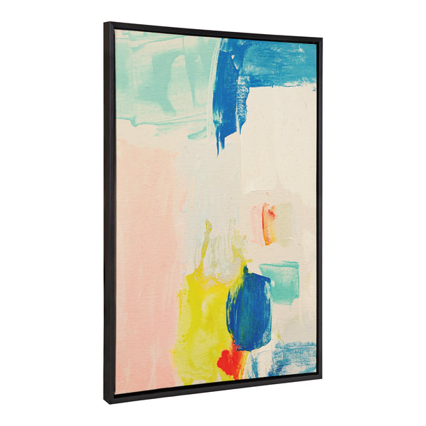 Kate & Laurel Sylvie Pop Of Color I Framed Canvas By Amy Lighthall