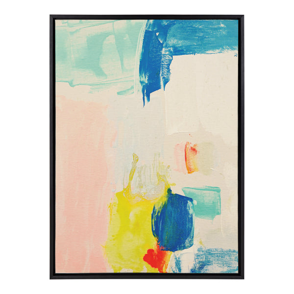 Kate & Laurel Sylvie Pop Of Color I Framed Canvas By Amy Lighthall