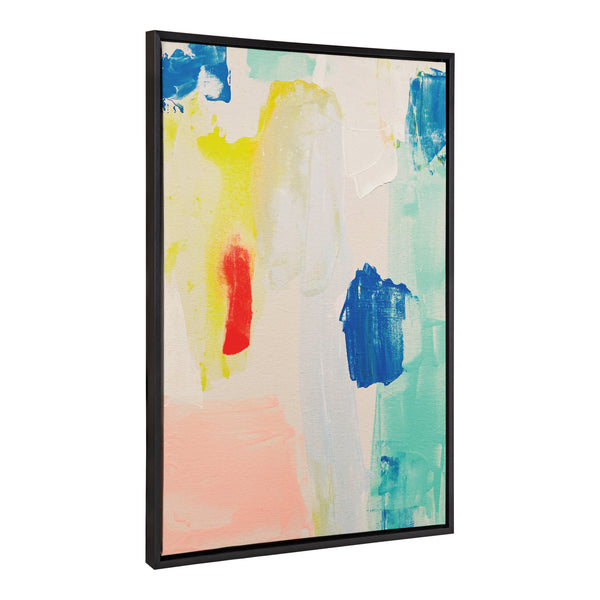 Kate & Laurel Sylvie Pop Of Color II Framed Canvas By Amy Lighthall