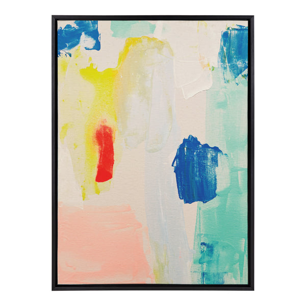 Kate & Laurel Sylvie Pop Of Color II Framed Canvas By Amy Lighthall