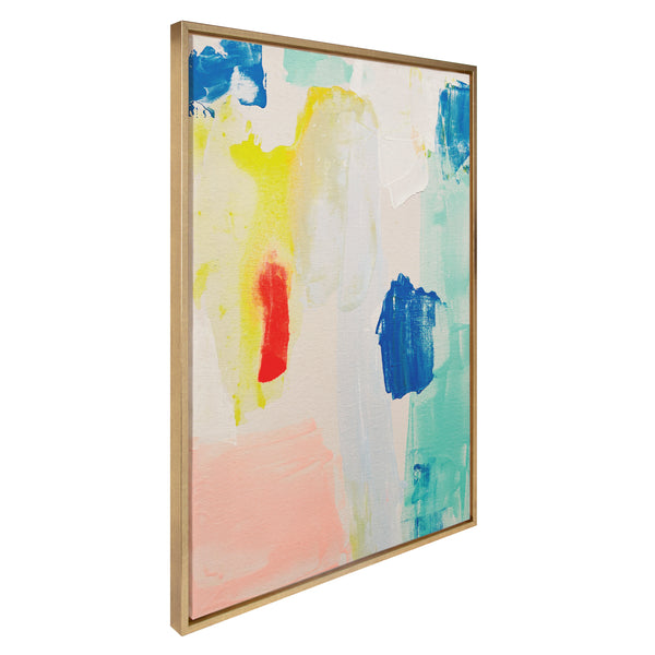 kate & laurel Sylvie Pop of Color II Framed Canvas by Amy Lighthall