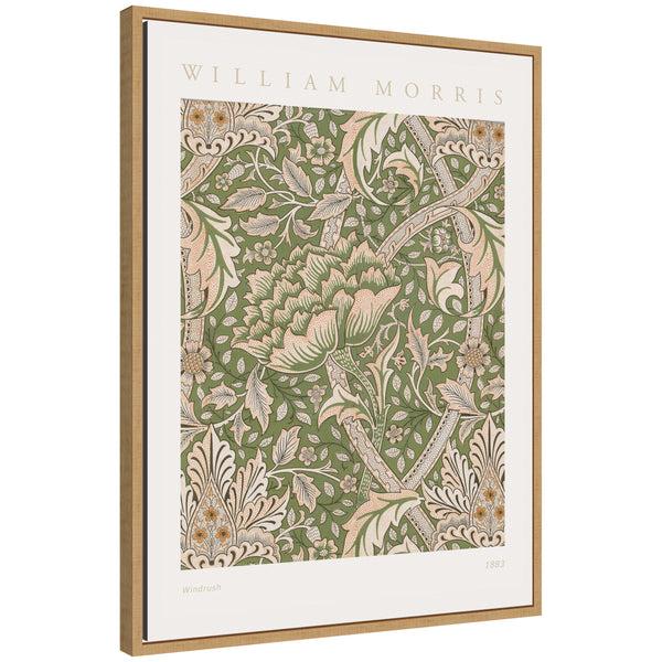 Kate & Laurel Sylvie Poster William Morris Windrush 1883 Framed Canvas By The Art Institute Of Chicago