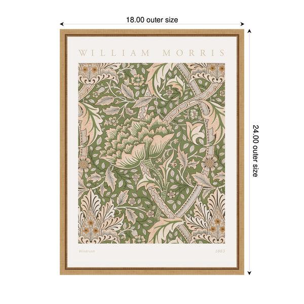 Kate & Laurel Sylvie Poster William Morris Windrush 1883 Framed Canvas By The Art Institute Of Chicago