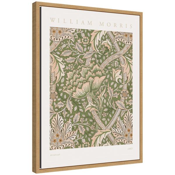 kate & laurel Sylvie Poster William Morris Windrush 1883 Framed Canvas by The Art Institute of Chicago