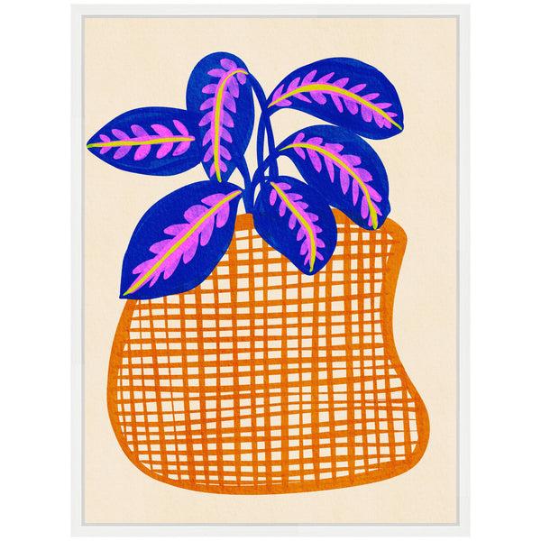 Kate & Laurel Sylvie Potted Foliage Framed Canvas By Nikita Jariwala