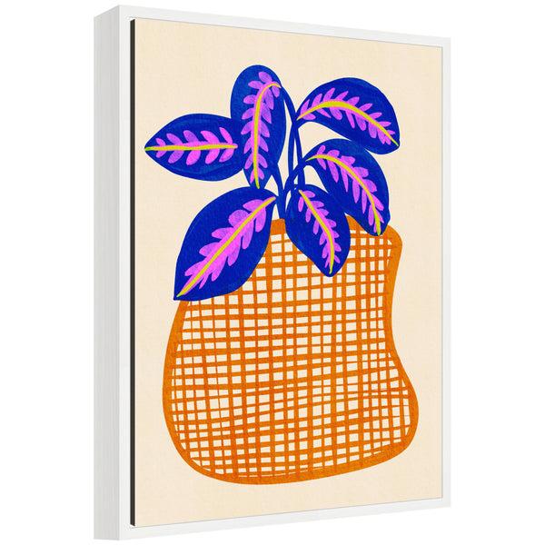 kate & laurel Sylvie Potted Foliage Framed Canvas by Nikita Jariwala