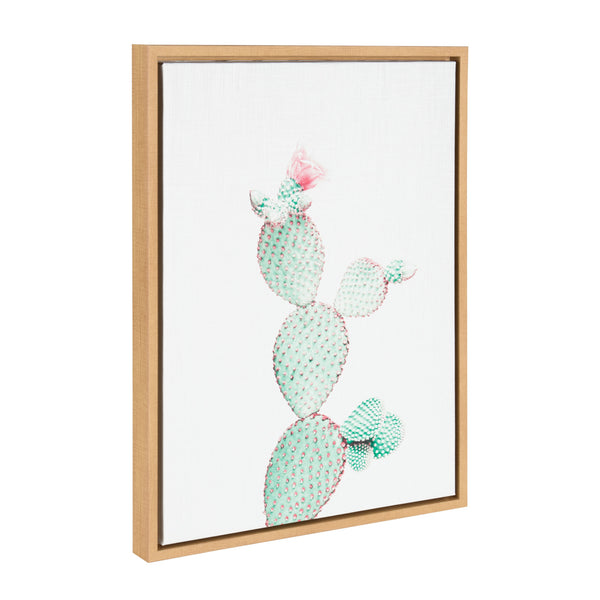 Kate & Laurel Sylvie Prickly Pear Framed Canvas By Simon Te Tai