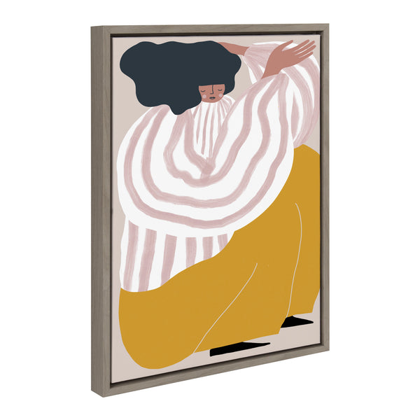 Kate & Laurel Sylvie Quarantine Series Portrait 1 Framed Canvas By Keely Reyes