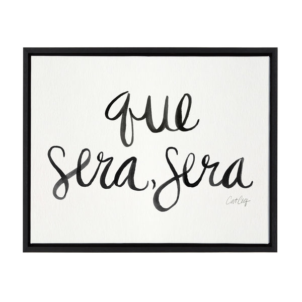 kate & laurel Sylvie Que Sera Sera Framed Canvas by Cat Coquillette kate & laurel Sylvie Que Sera Sera Framed Canvas by Cat Coquillette