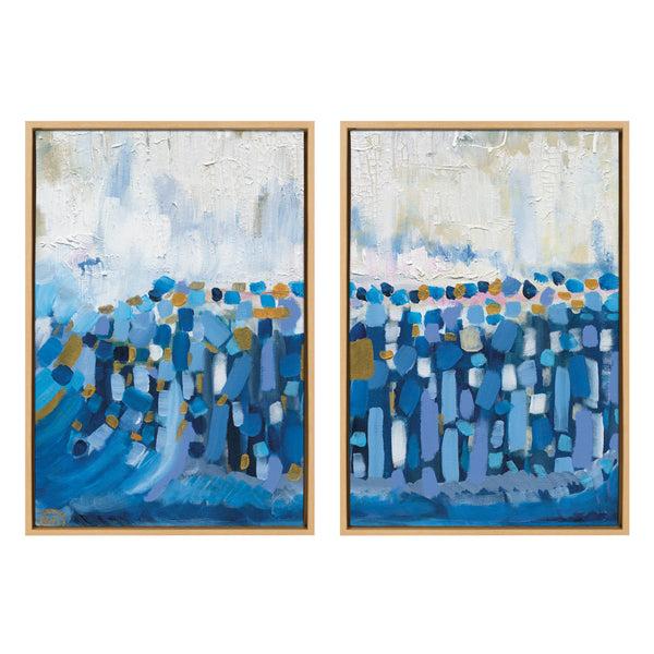 kate & laurel Sylvie Queen Elizabeth II Framed Canvas Art Set by Leah Nadeau