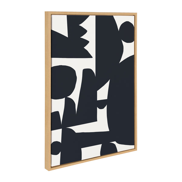 Kate & Laurel Sylvie Quiet Jungle 1 Framed Canvas By Kelly Knaga