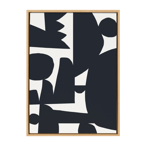 kate & laurel Sylvie Quiet Jungle 1 Framed Canvas by Kelly Knaga