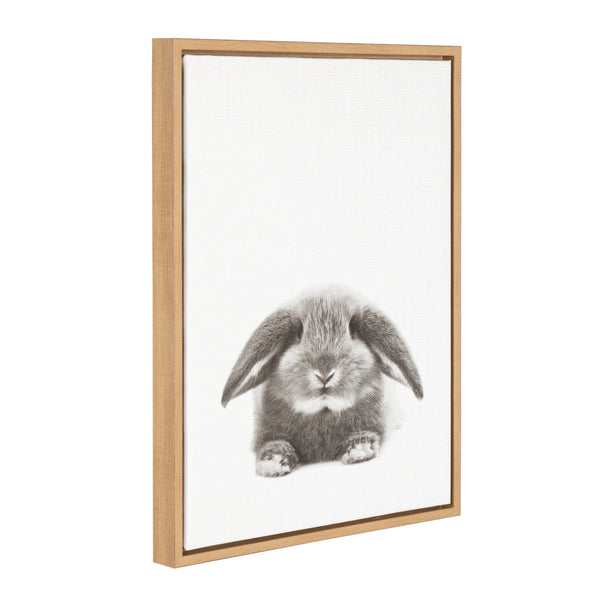 Kate & Laurel Sylvie Rabbit Framed Canvas By Simon Te Of Tai Prints