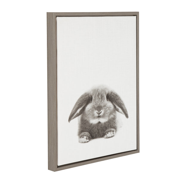 Kate & Laurel Sylvie Rabbit Framed Canvas By Simon Te Of Tai Prints