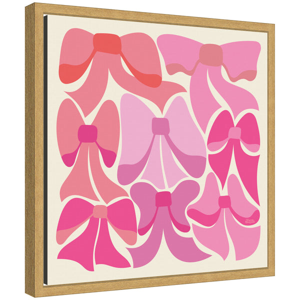 kate & laurel Sylvie Rain Bows 2 Framed Canvas by Carrie Cantwell