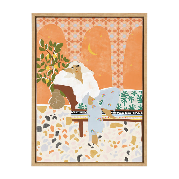 kate & laurel Sylvie Rainbow Framed Canvas by Alja Horvat