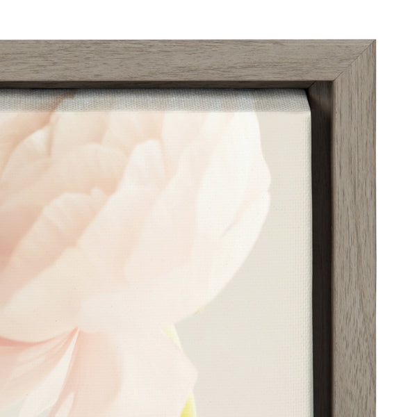 Kate & Laurel Sylvie Ranunculus Framed Canvas By Caroline Mint