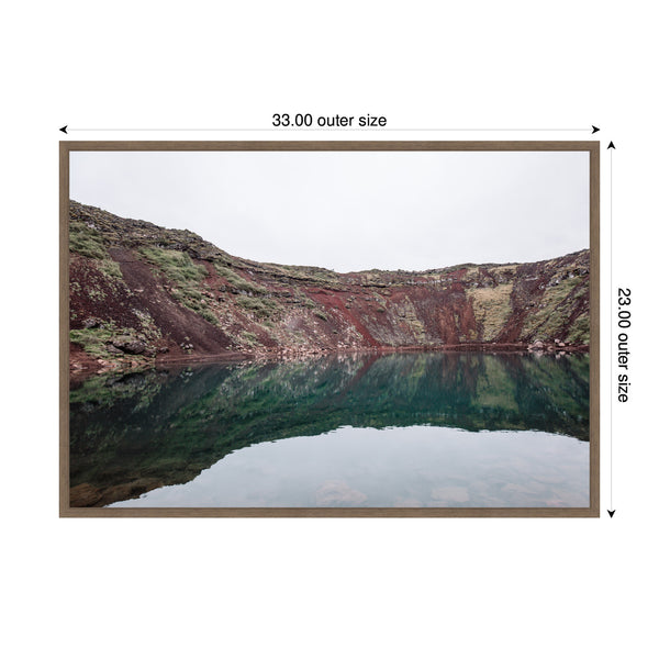 Kate & Laurel Sylvie Reflection Pool Framed Canvas By Alicia Abla