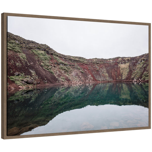 kate & laurel Sylvie Reflection Pool Framed Canvas by Alicia Abla