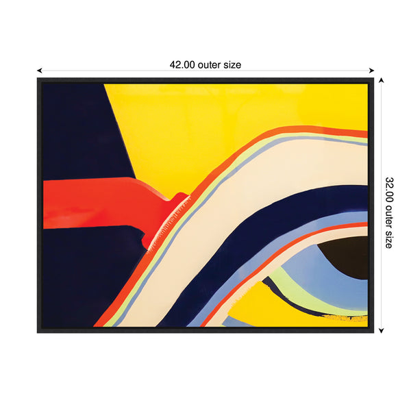 Kate & Laurel Sylvie Retro Bright Abstract True Color 1 Framed Canvas By Grant Mahr