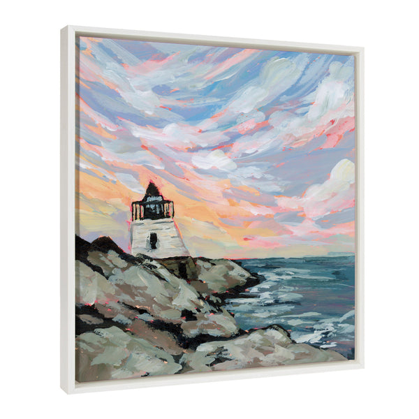 Kate & Laurel Sylvie Rhode Island Framed Canvas By Emily Kenney