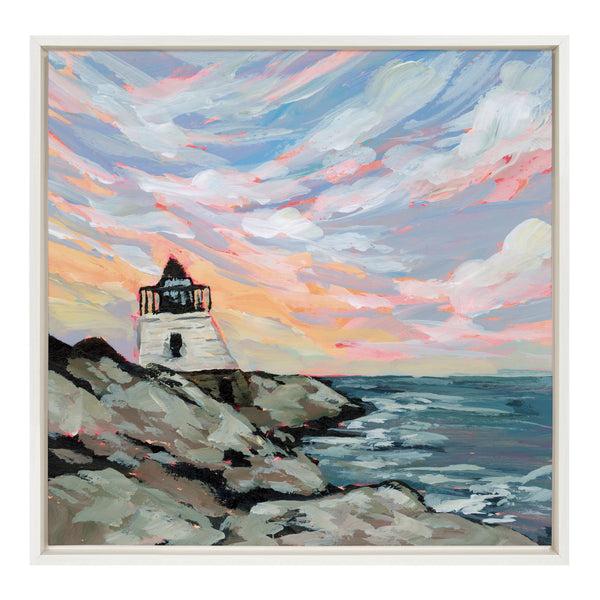 kate & laurel Sylvie Rhode Island Framed Canvas by Emily Kenney
