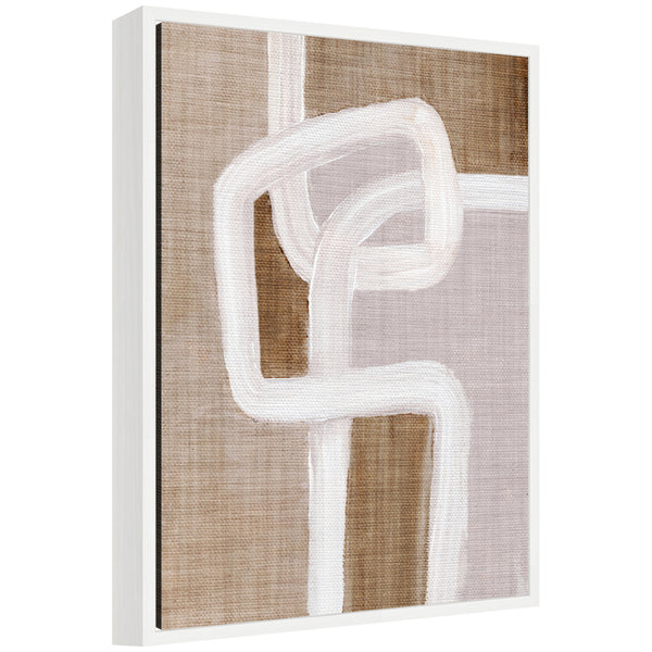 Kate & Laurel Sylvie Rhythmic Lines L Framed Canvas By Nikita Jariwala