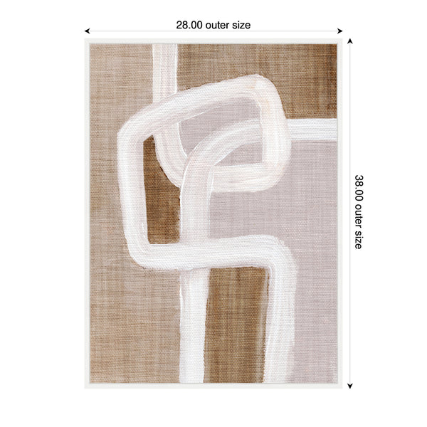 Kate & Laurel Sylvie Rhythmic Lines L Framed Canvas By Nikita Jariwala