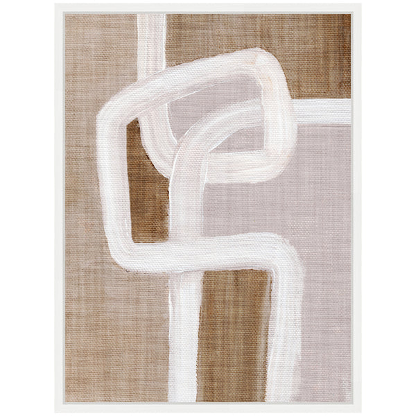 Kate & Laurel Sylvie Rhythmic Lines L Framed Canvas By Nikita Jariwala