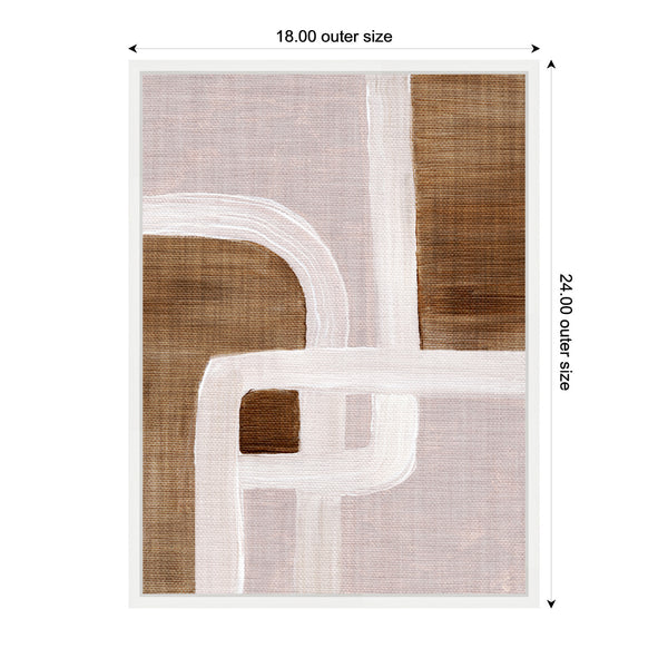 Kate & Laurel Sylvie Rhythmic Lines Ll Framed Canvas By Nikita Jariwala