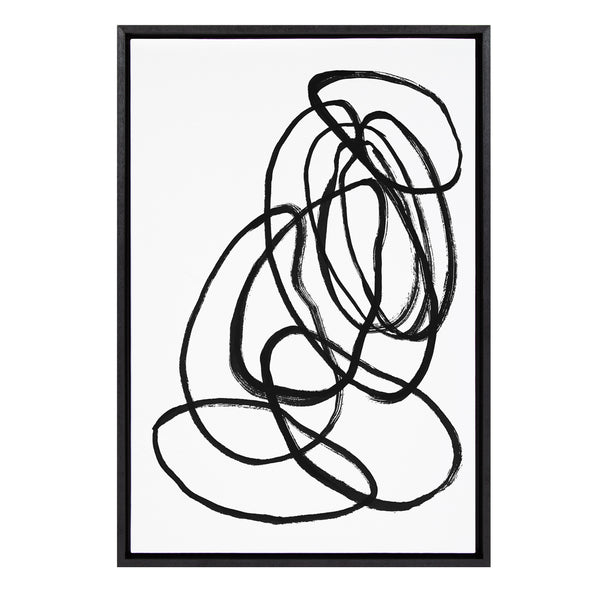 Kate & Laurel Sylvie Ring Of Light 2 Framed Canvas By Nikki Chu