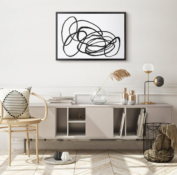 Kate & Laurel Sylvie Ring Of Light 2 Framed Canvas By Nikki Chu