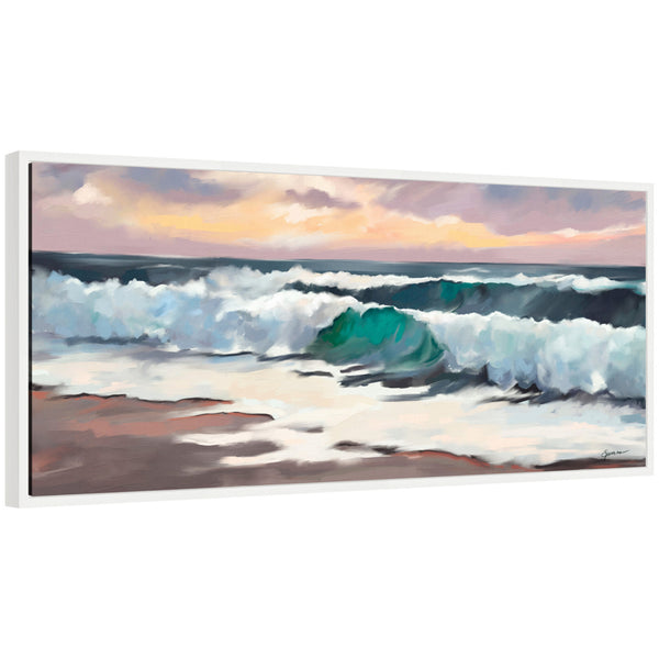 kate & laurel Sylvie Roll Tide Framed Canvas by Mary Sparrow