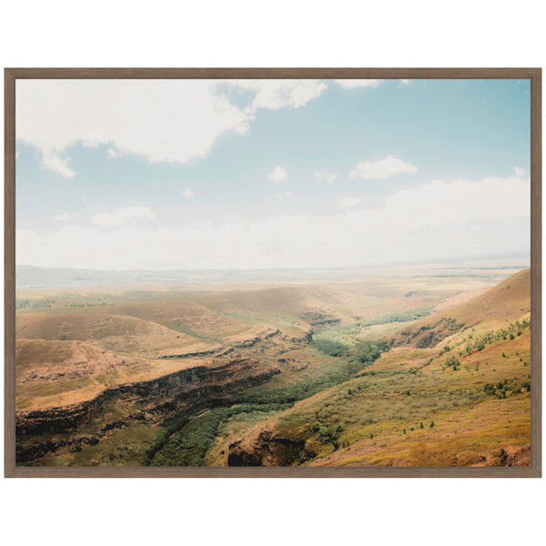 Kate & Laurel Sylvie Rolling Hills And Open Pastures Framed Canvas By Alicia Abla
