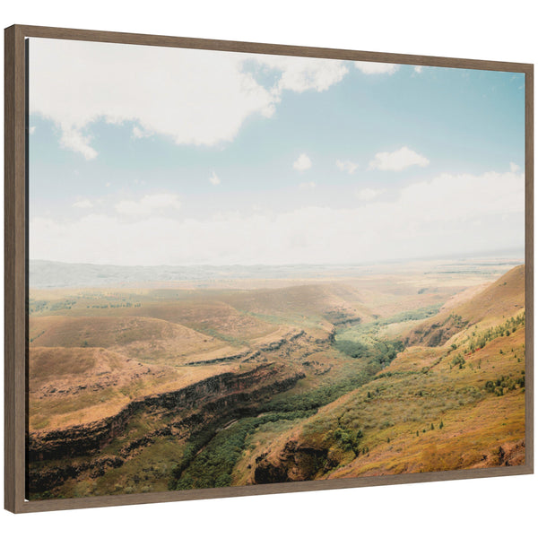 kate & laurel Sylvie Rolling Hills and Open Pastures Framed Canvas by Alicia Abla