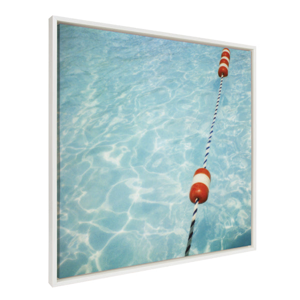 kate & laurel Sylvie Ropes Framed Canvas by Alicia Bock