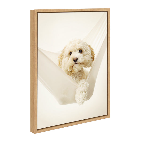 Kate & Laurel Sylvie Ruby Dog Framed Canvas By Rachael Hale