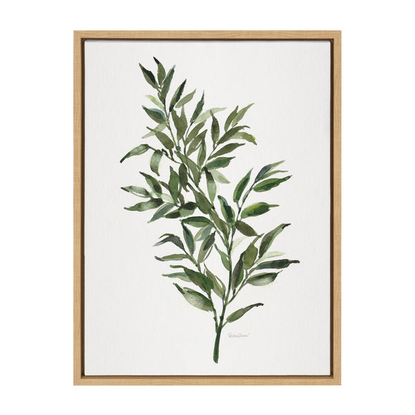 Kate & Laurel Sylvie Ruscus Framed Canvas By Patricia Shaw