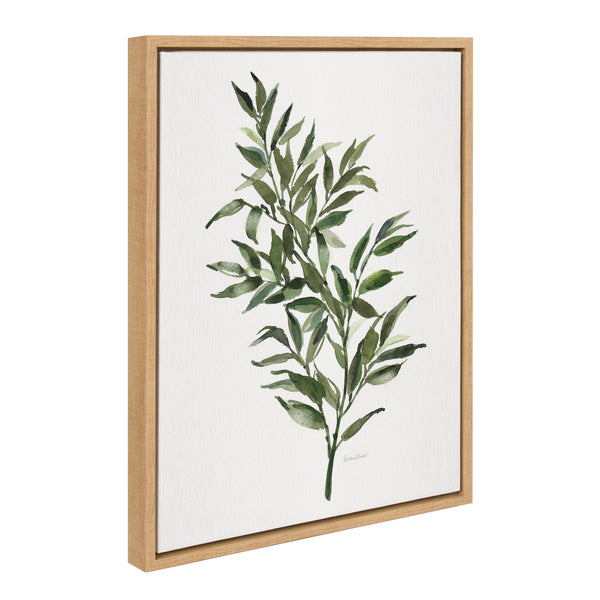 Kate & Laurel Sylvie Ruscus Framed Canvas By Patricia Shaw