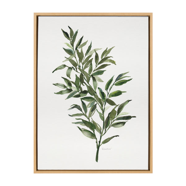 kate & laurel Sylvie Ruscus Framed Canvas by Patricia Shaw