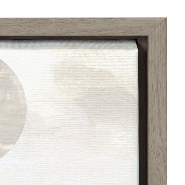 Kate & Laurel Sylvie Sahara Gray Framed Canvas By Alexander Ginzburg