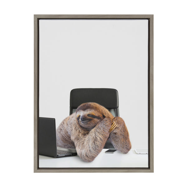 kate & laurel Sylvie Sam Director of Shipping Framed Canvas by The Creative Bunch Studio